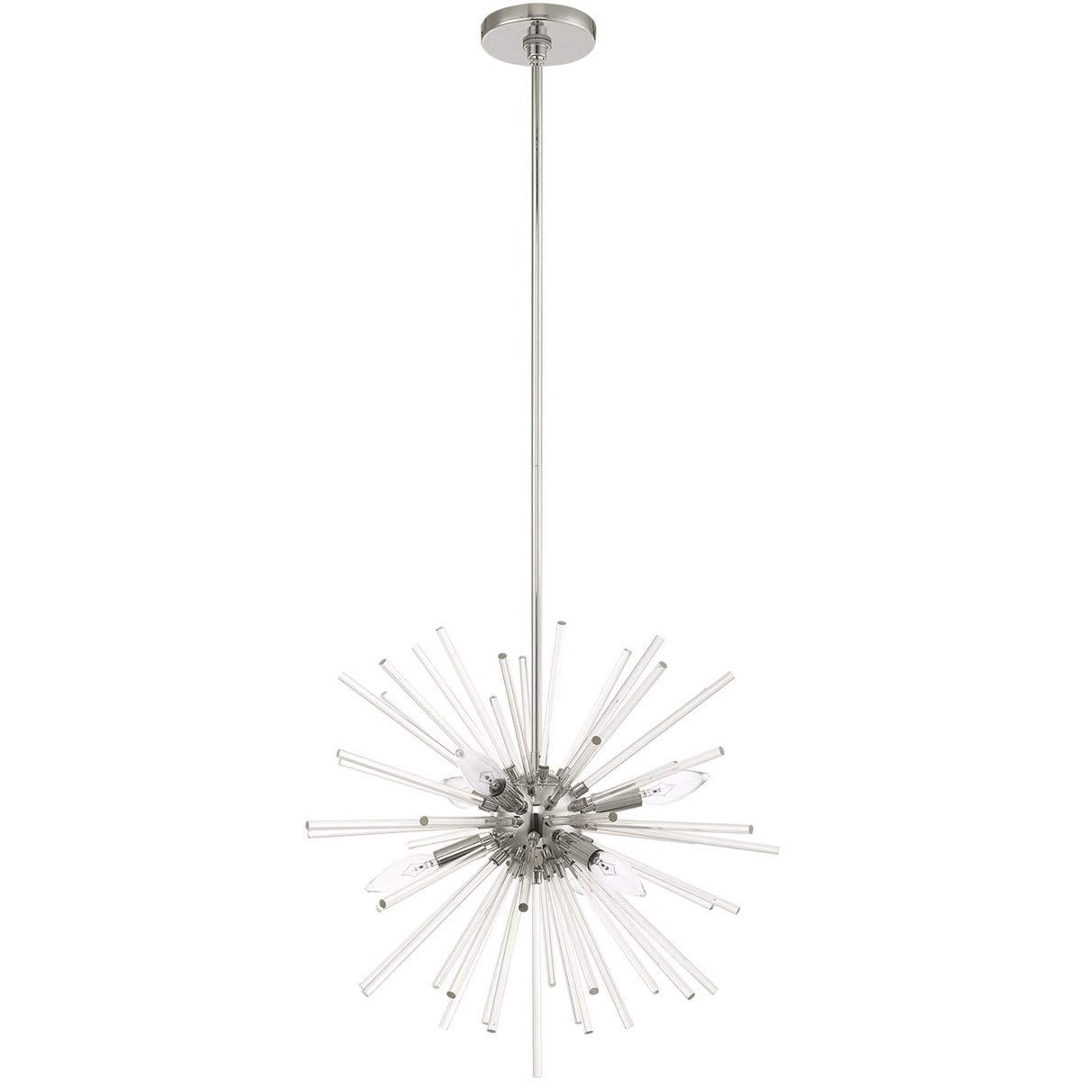 Livex Lighting Utopia 6 - Light Chandelier in  Polished Chrome