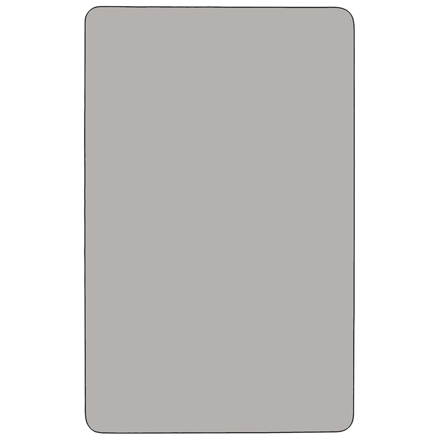 Flash Furniture Goddard Mobile 24''W x 48''L Rectangular HP Laminate Activity Table - Adjustable Legs