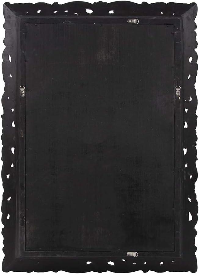 Howard Elliott Barcelona Hanging Rectangular Framed Wall Mirror, Antique Gold Resin, Traditional Designer Mirror for Home, Living Room or Bedroom, 23 x 35 Inch