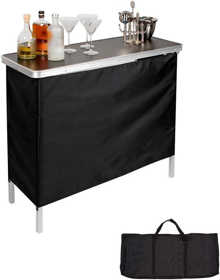 Trademark Innovations Portable Bar Table - Carrying Case Included - 39" L x 15" W x 35" H