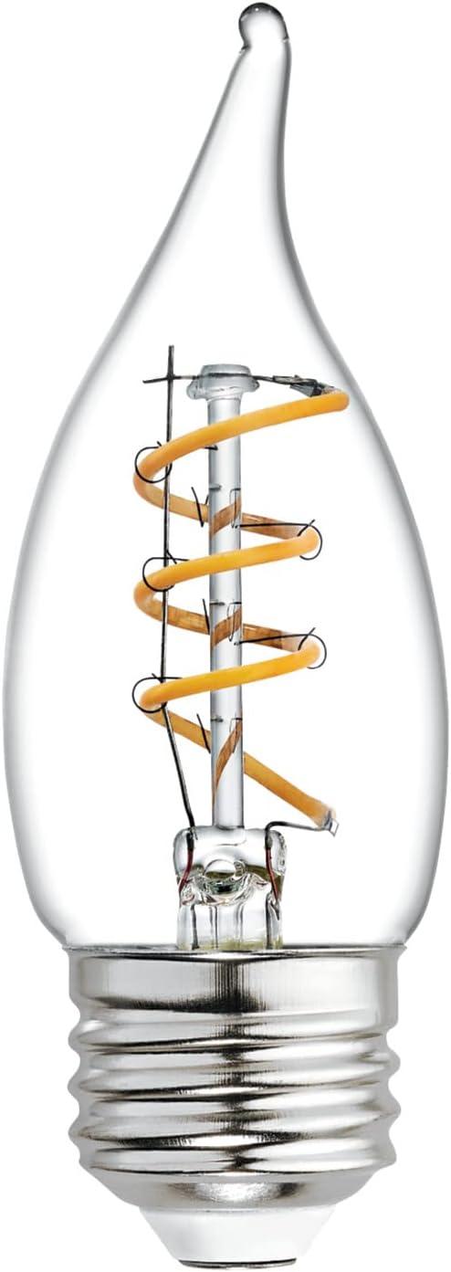 EcoVintage 3W Clear Glass LED Filament Bulb - Warm Glow