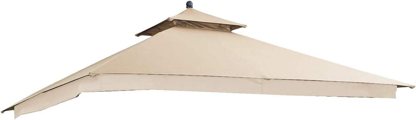 Beige Whisper 10' x 10' Two-Tiered Replacement Gazebo Canopy