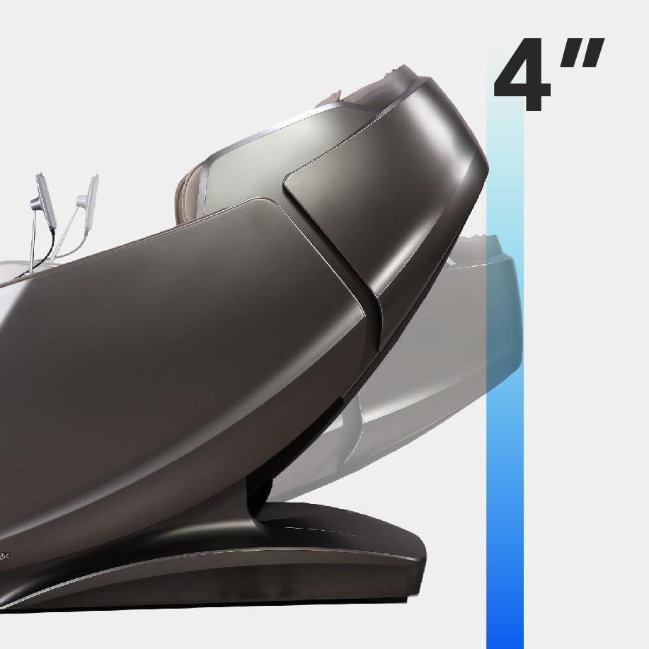 Revive | 4D Massage | Health Fingerprint Sensor| AI Health Detection| 40 Cell Full Body Air Massage | (Beige)