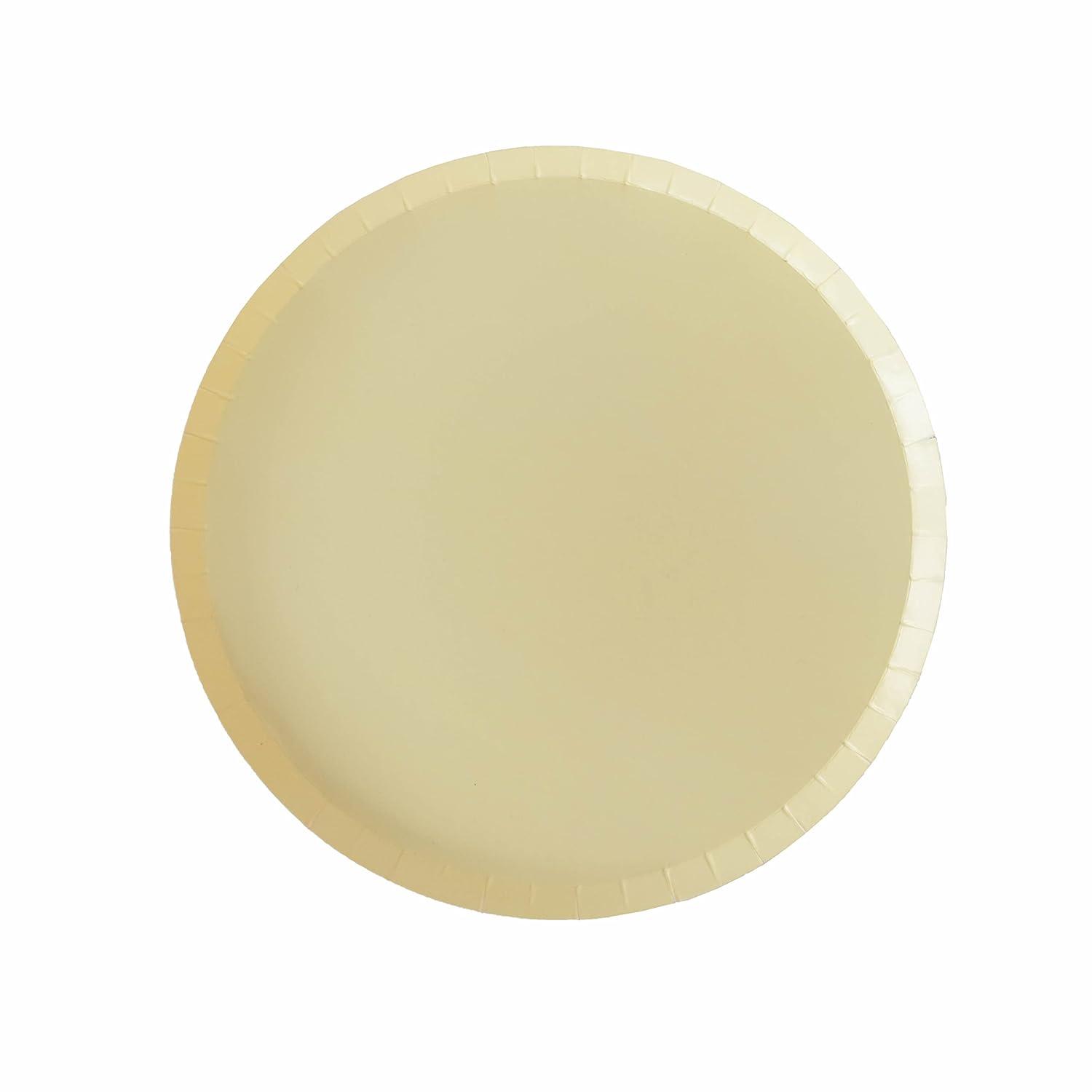 Apricot Orange 8" Paper Dessert Plates - Pack of 8
