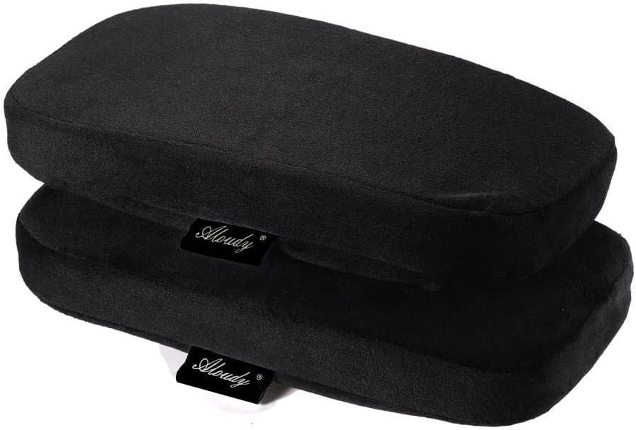 Aloudy Arm Rest Pillow, 2021 New Size 11” Office Chair Armrest Cover Pads, Comfy Desk Chair Cushions for Elbows and Forearms(Large, Set of 2)