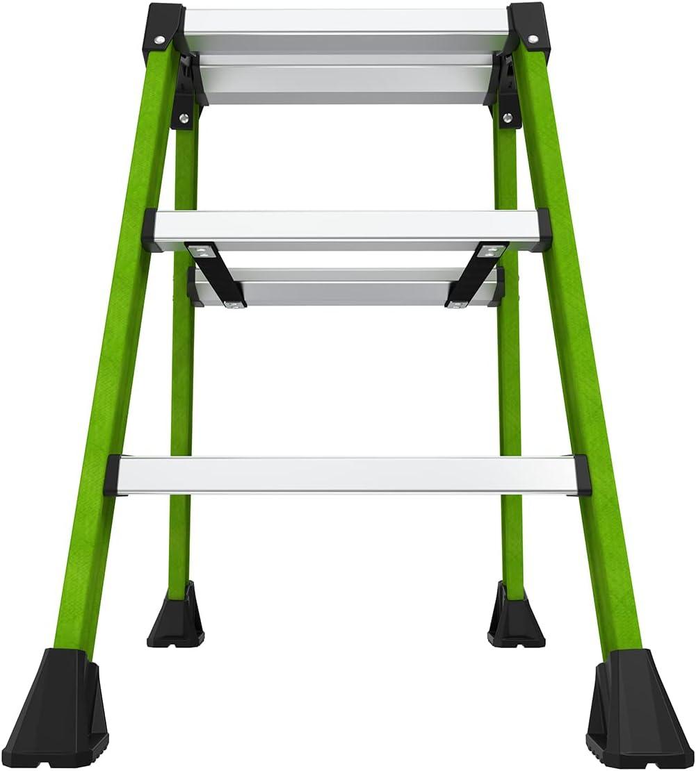 Little Giant 1024744 25.98 x 11.8 x 8 in. 3 Step Resin Step Stool, Green