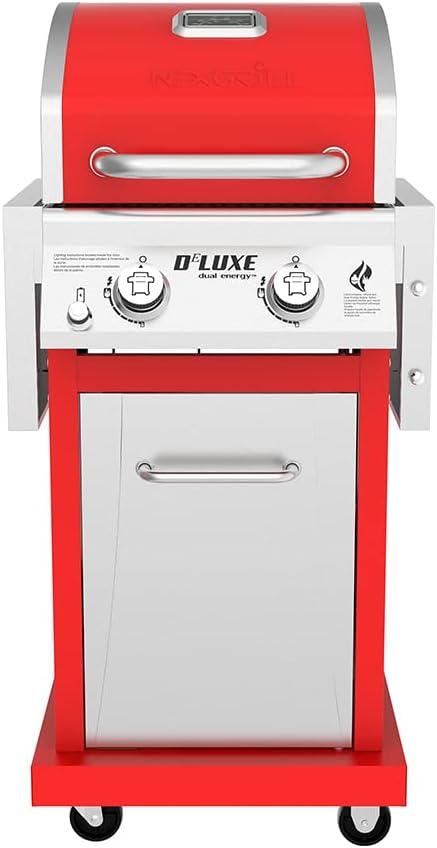 Nexgrill Deluxe 2-Burner Propane Barbecue Gas Grill, Red, 720-0864R