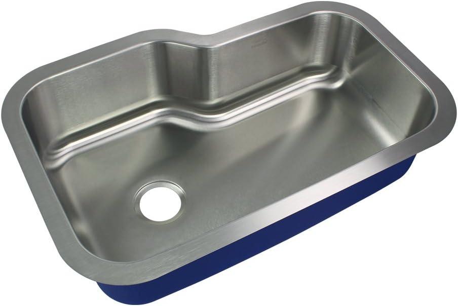 Meridian 33'' L Undermount Single Bowl Stainless Steel Kitchen Sink