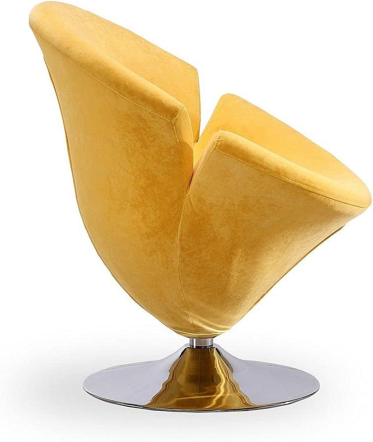 Everly Quinn Aanayah Velvet Swivel Barrel Chair