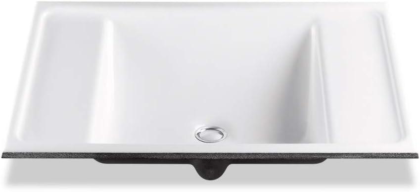 Alteo Metal Rectangular Undermount Bathroom Sink with Overflow