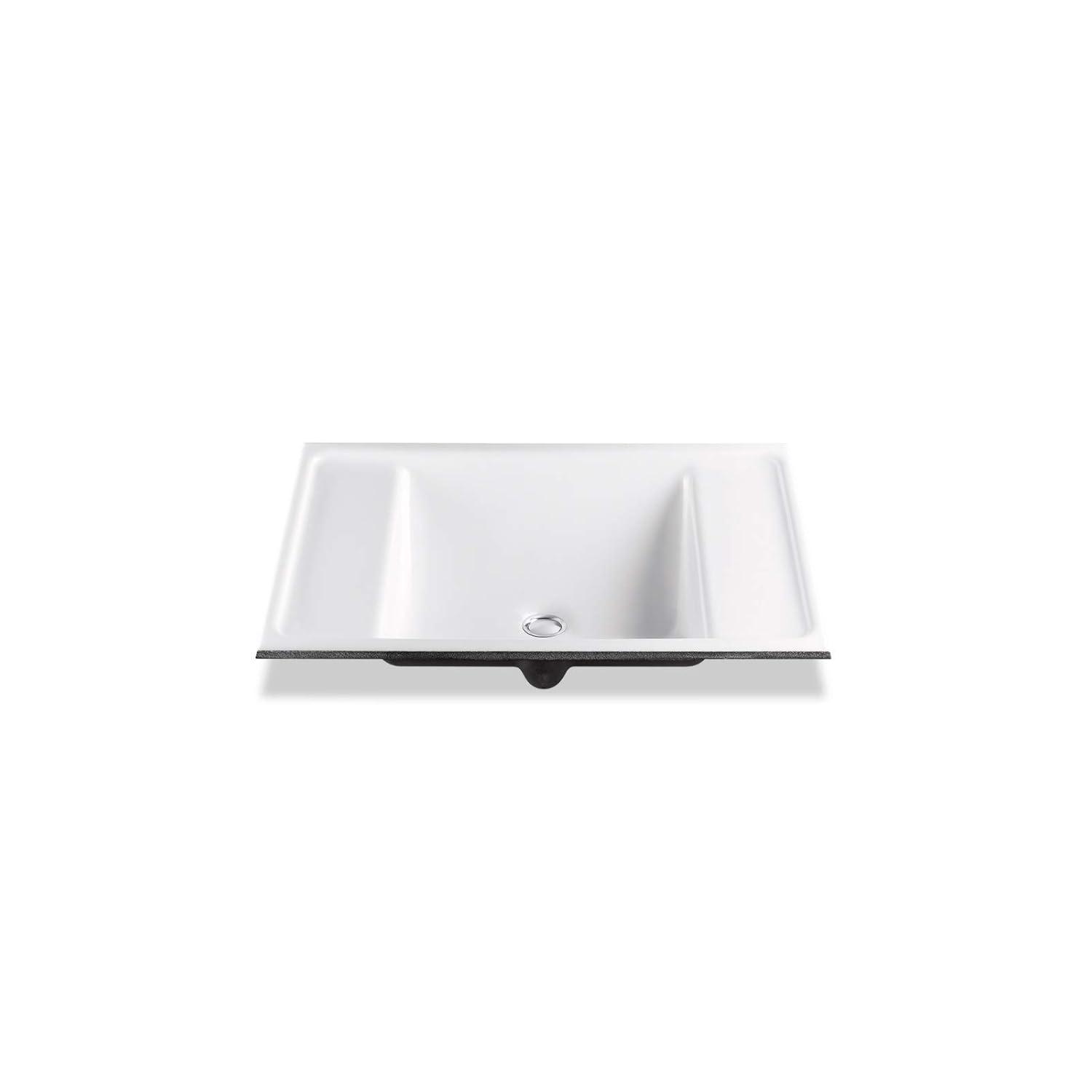 Alteo Metal Rectangular Undermount Bathroom Sink with Overflow
