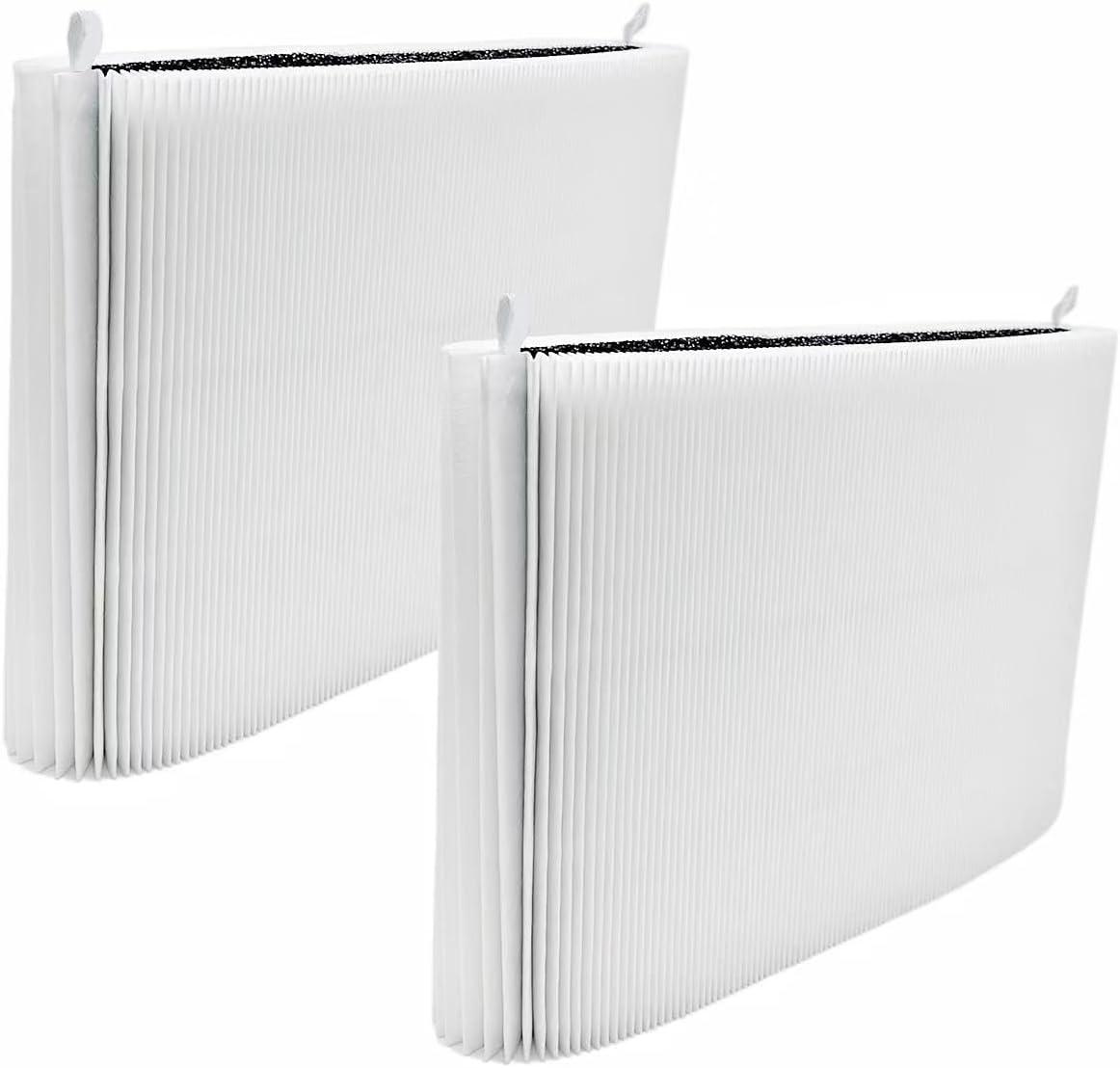 2 Pack Blue Pure 511 Filter Replacement Compatible With Blueair Blue Pure 511 Air Cleaner. Fit For Blue Air 511 Filter Replacement. 3-in-1 True HEPA Filter Particle And Activated Carbon Filter.