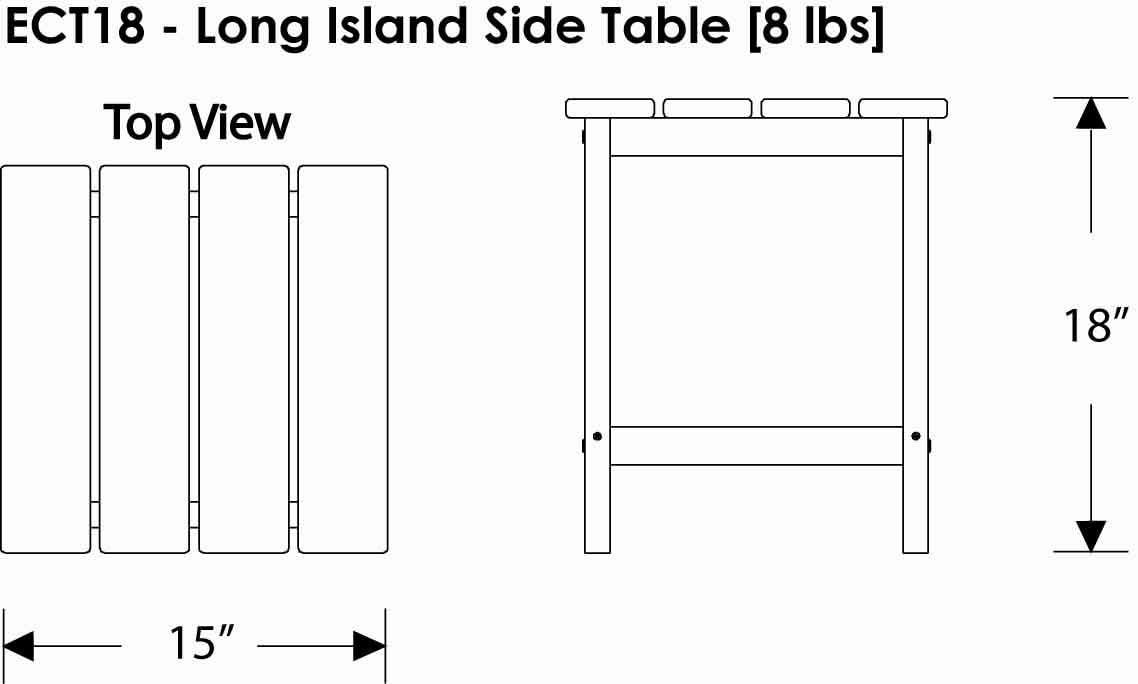 Long Island 18" Side Table