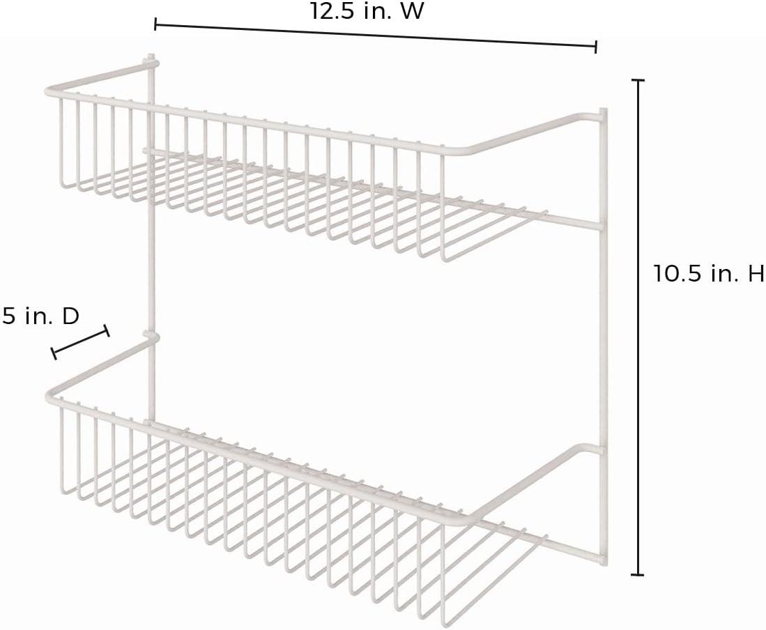 10.4" H x 12.5" W x 5'' D Storage Rack