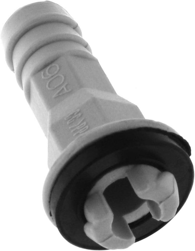 DGZZI Drain Straight Connector 2PCS 3/5 Inch 15mm AC Drain Hose Connector Straight Fitting with Rubber Ring for Window Air Conditioner and Mini Split Units