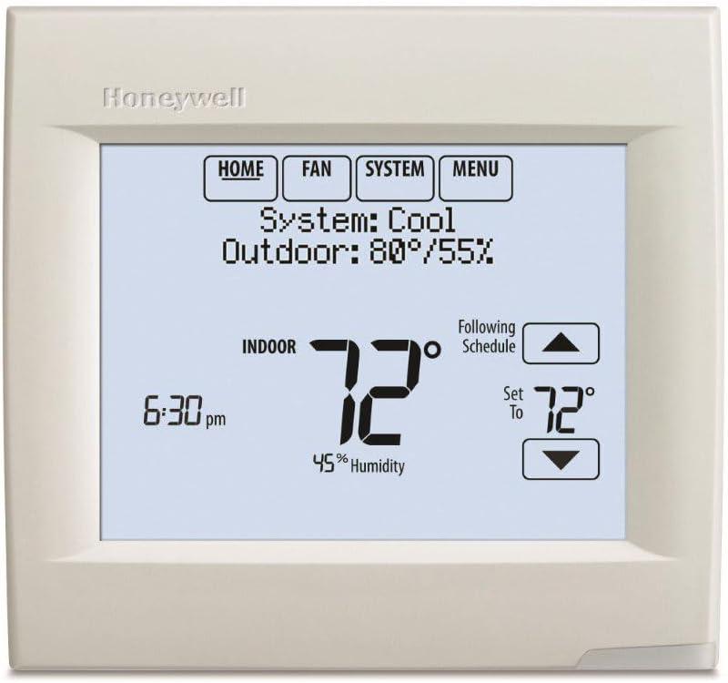 Honeywell TH8110R1008 Vision Pro 8000 Touch Screen Single Stage Thermostat with Red Link Technology