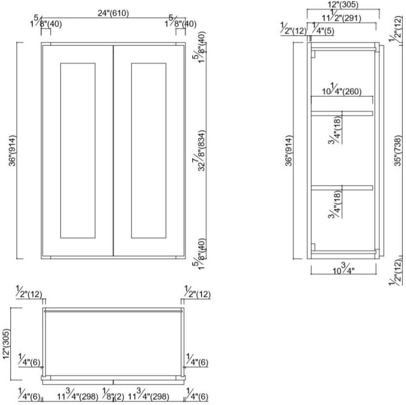 Design House Design House Brookings (Ready-to-Assemble) Shaker Style Wall Kitchen Cabinet