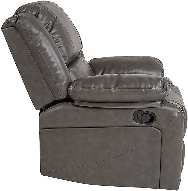 Flash Furniture Harmony Series Gray LeatherSoft Recliner