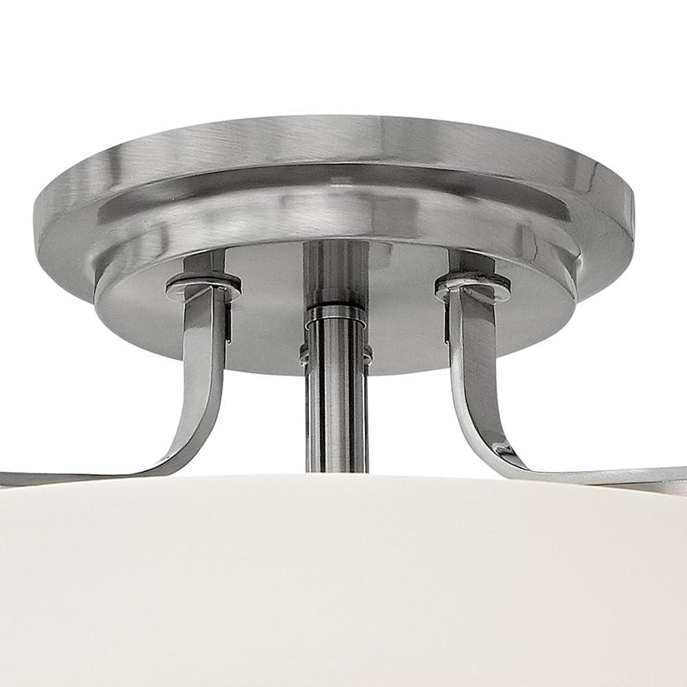 Harper Three Light 18" Retro Bowl Semi-Flush Mount Ceiling Light