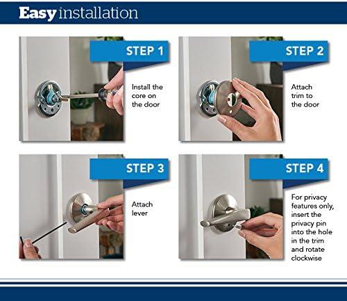 Custom Latitude Hall-Closet and Bed-Bath Lever with Collins Trim