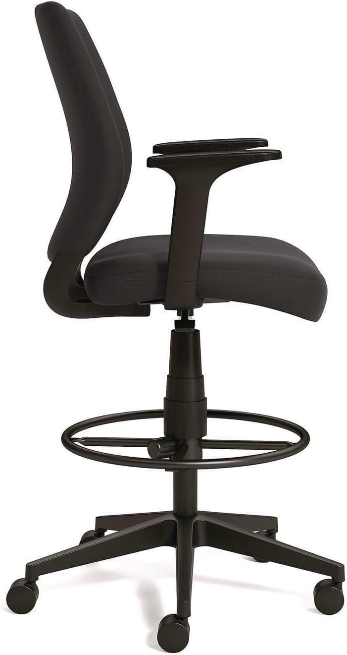 Alera Wessex Drafting Stool - Black