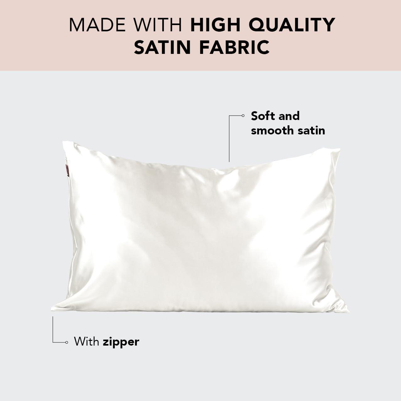 Kitsch Satin Pillowcase, Modern, 600 Thread Count, Standard, 1 Count