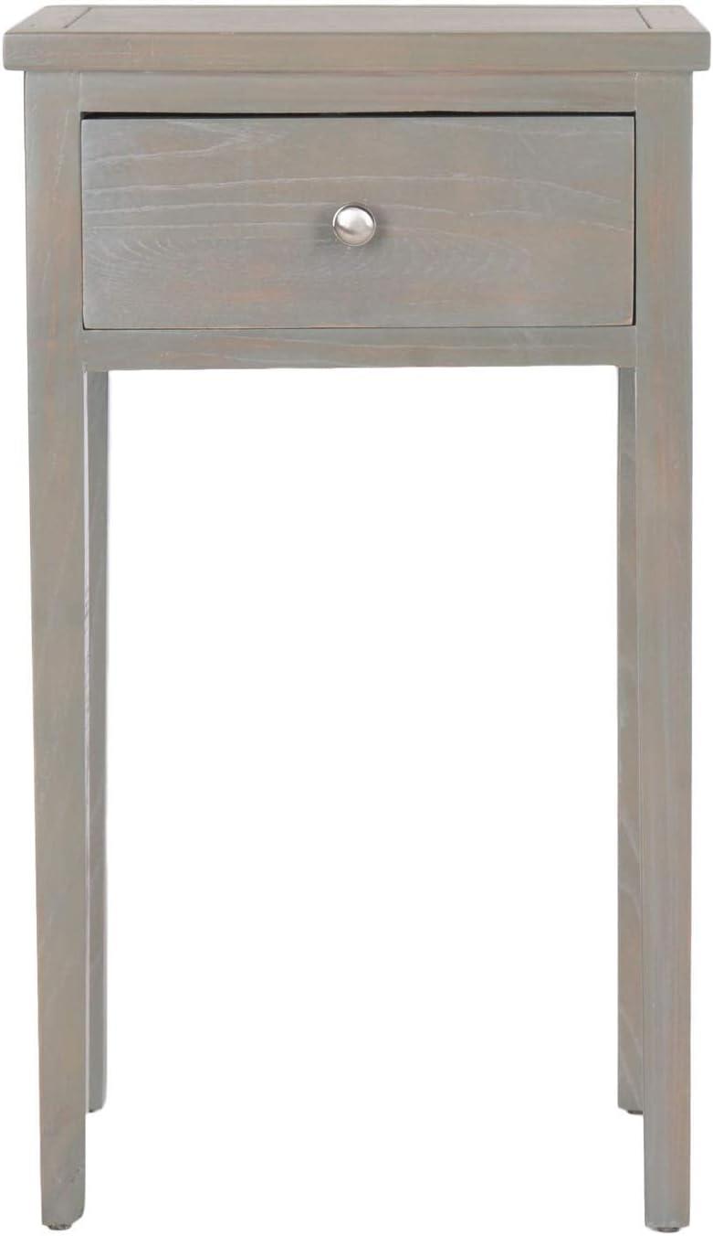 Abel Nightstand With Storage Drawer - AMH6626 - Ash Grey - Safavieh Couture