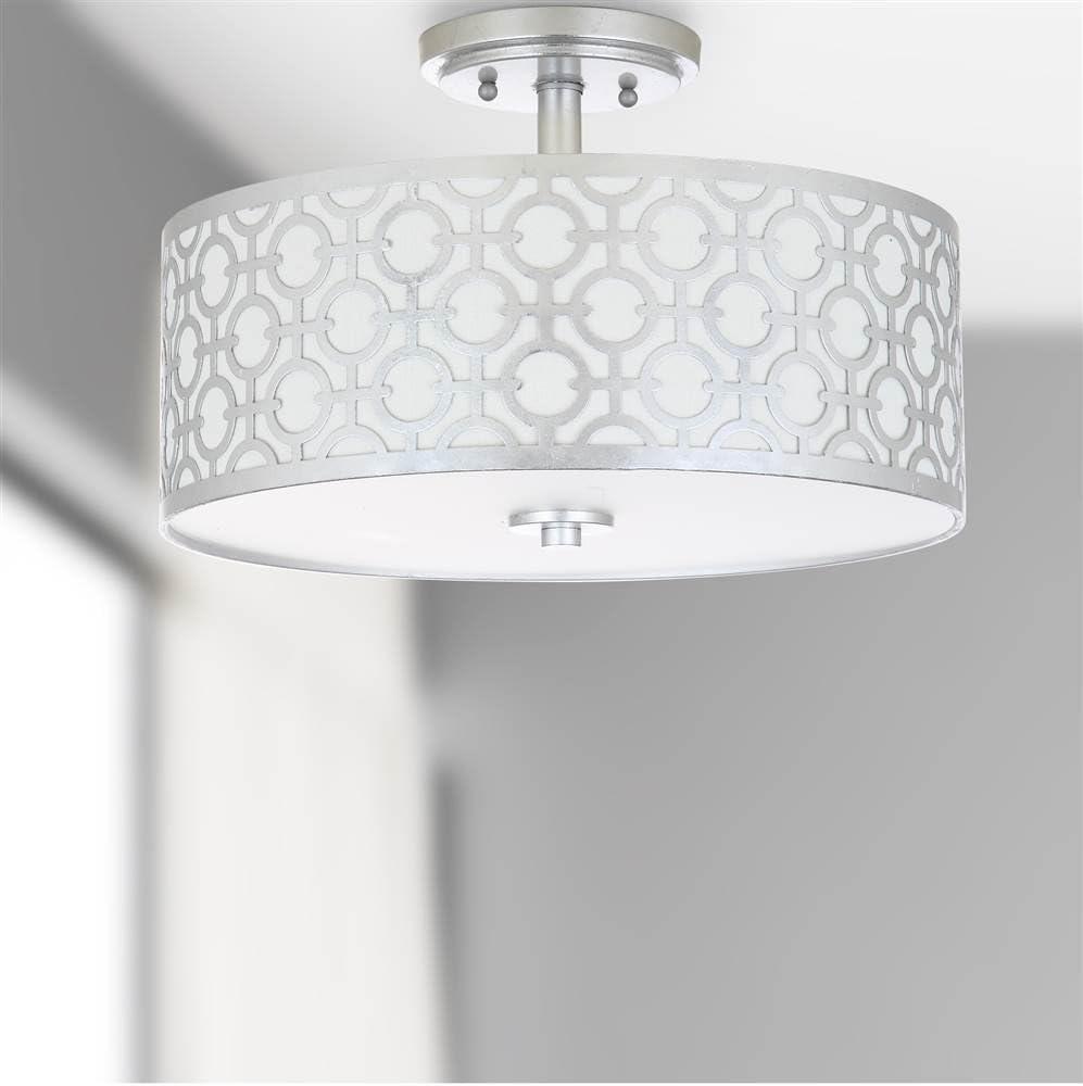 Vera Chain Link 3 Light 15.5 Inch Dia Flush Mount  - Safavieh