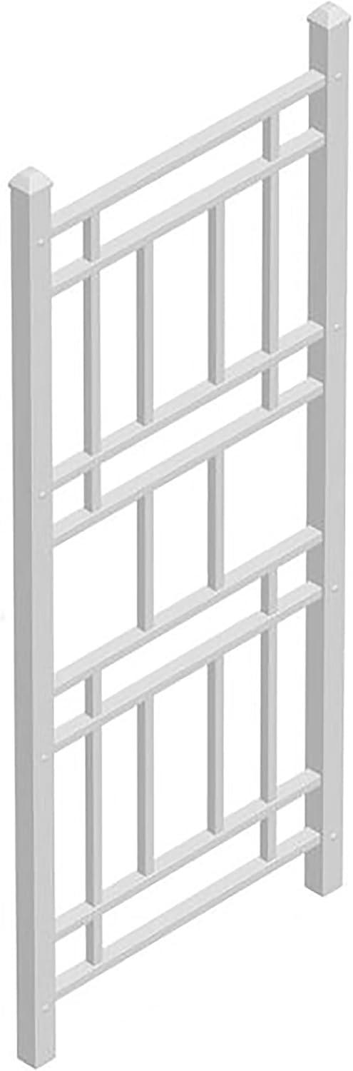 Dura-Trel Wellington 28"x75" Indoor Outdoor Garden Trellis Plant Support for Vines & Climbing Plants, Flowers, & Vegetables w/Ground Stakes White