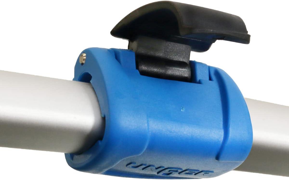 Unger Professional Connect and Clean 6’-12’ Aluminum Telescopic Extension Pole with Locking Cone and Quick-Flip Clamp, Compatible with Cleaning Tool Attachments, Indoor and Outdoor Use