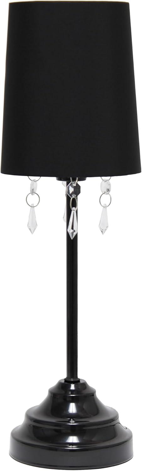 Simple Designs Lámpara de Mesa y Cuentas Acrílicas Colgantes