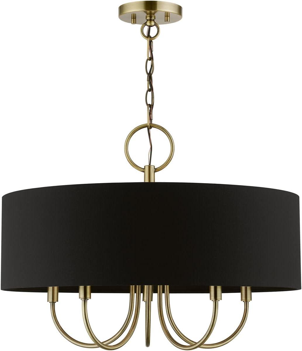 Livex Lighting Huntington 5 - Light Pendant in  Antique Brass