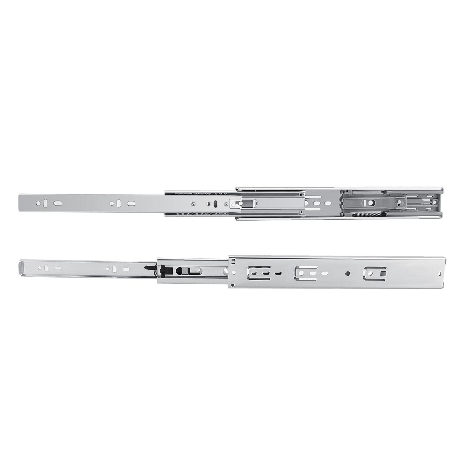 10 Pairs Soft Close Full Extension Drawer Slides 10"-24" Ball Bearing Side Mount Household