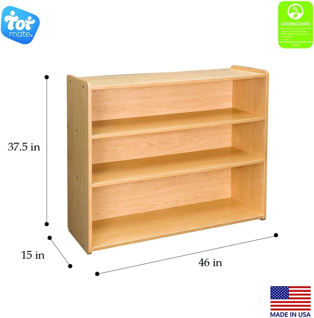 TotMate Tot Mate 3-Shelf Double Sided Classroom Storage Unit 46" W