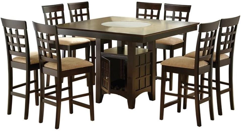 Gabriel 9-piece Square Counter Height Dining Set Cappuccino