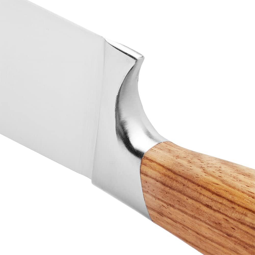 Schmidt Brothers Cutlery Zebra Wood 7-Piece Knife Block Set