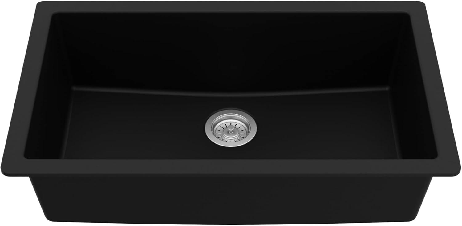 Karran Quartz 32-1/4'' X 19-1/4'' Large Single Bowl Undermount Kitchen Sink