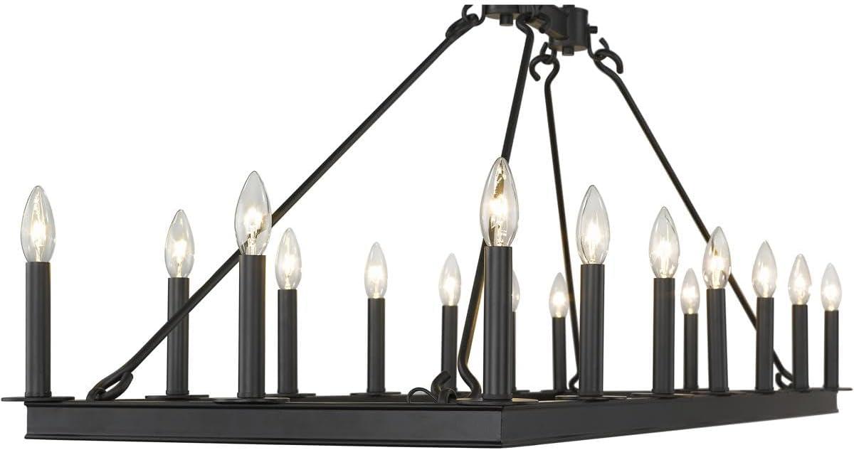 Z-Lite Barclay 16 - Light Chandelier in  Matte Black