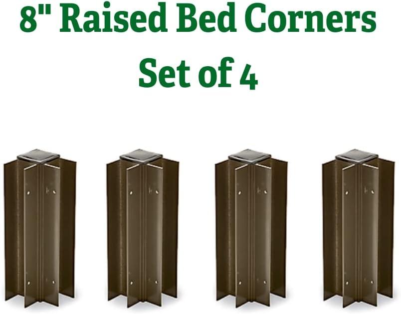 Rustproof Aluminum Raised Garden Bed Corner Brackets Set