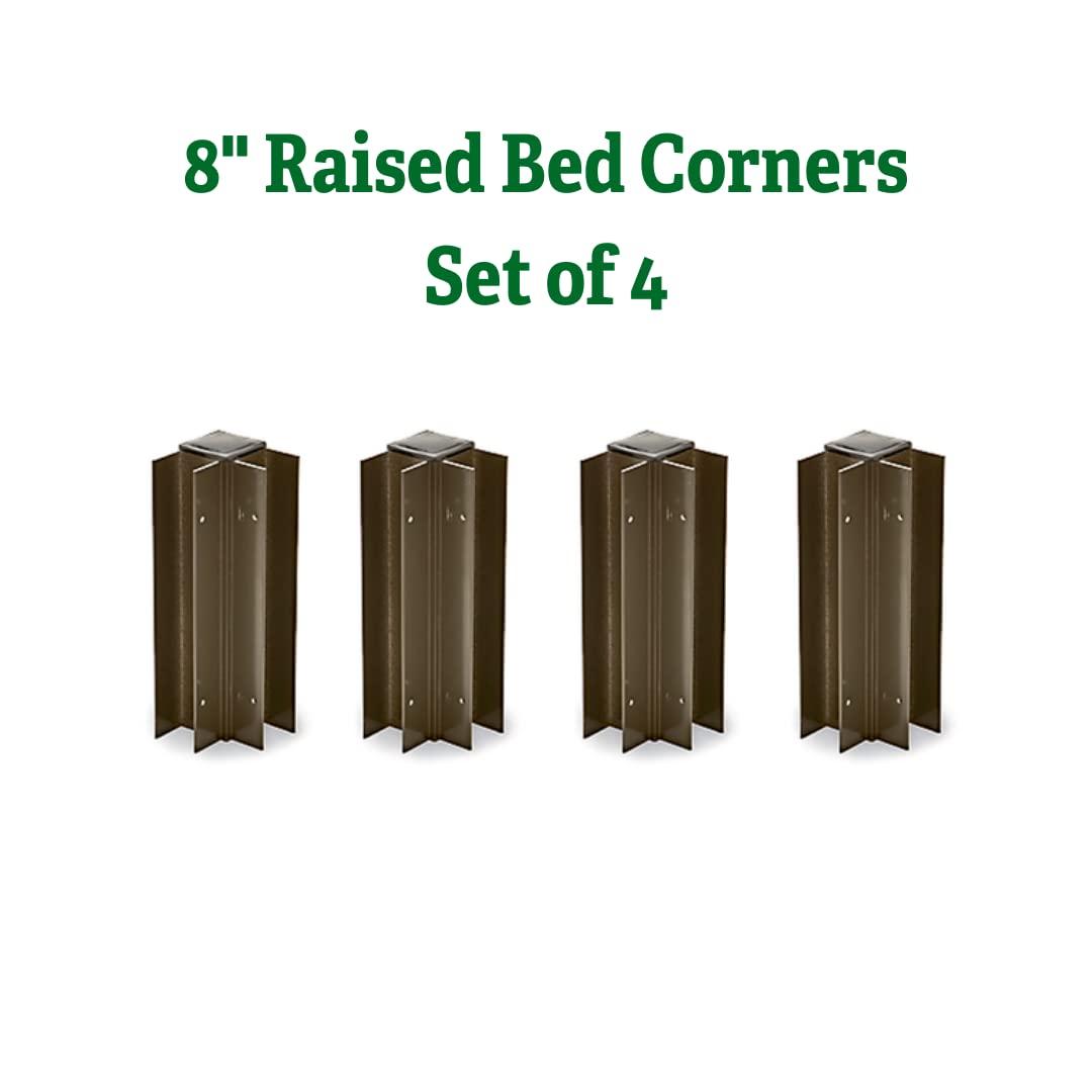 Rustproof Aluminum Raised Garden Bed Corner Brackets Set