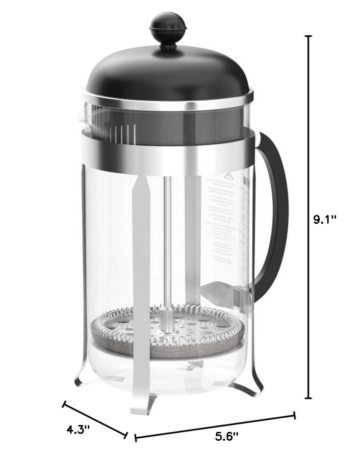 Bodum Chambord French Press Coffee Maker with Borosilicate Glass Beaker