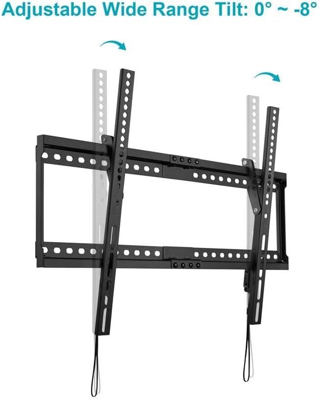 Monoprice Low Profile Tilt TV Wall Mount For 40" To 90" TVs up to 165lbs, Max VESA 600x400, Works with Concrete,