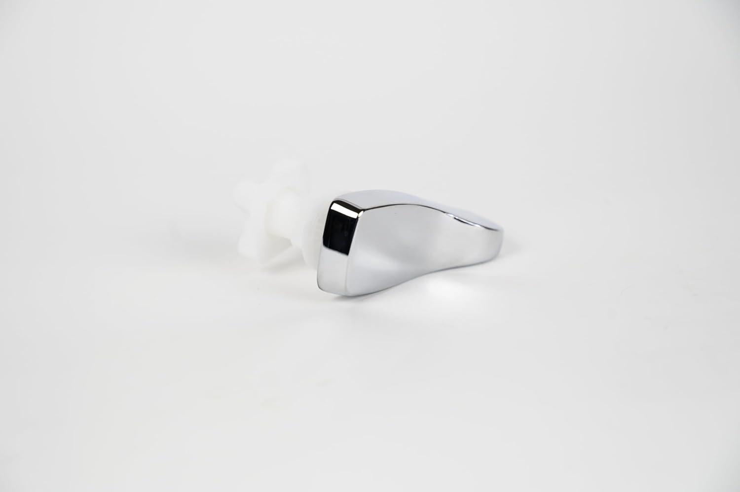 Universal Chrome Toilet Handle Replacement Kit with Plastic and Metal Components