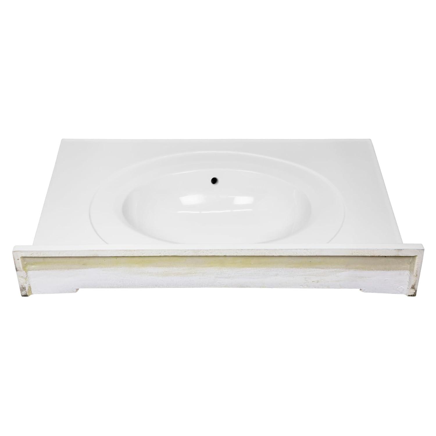 Cultured Marble Vanity Top with Backsplash