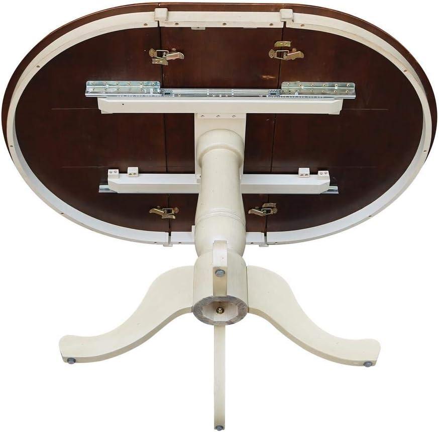 36" Round Dining Table with 12" Leaf - International Concepts