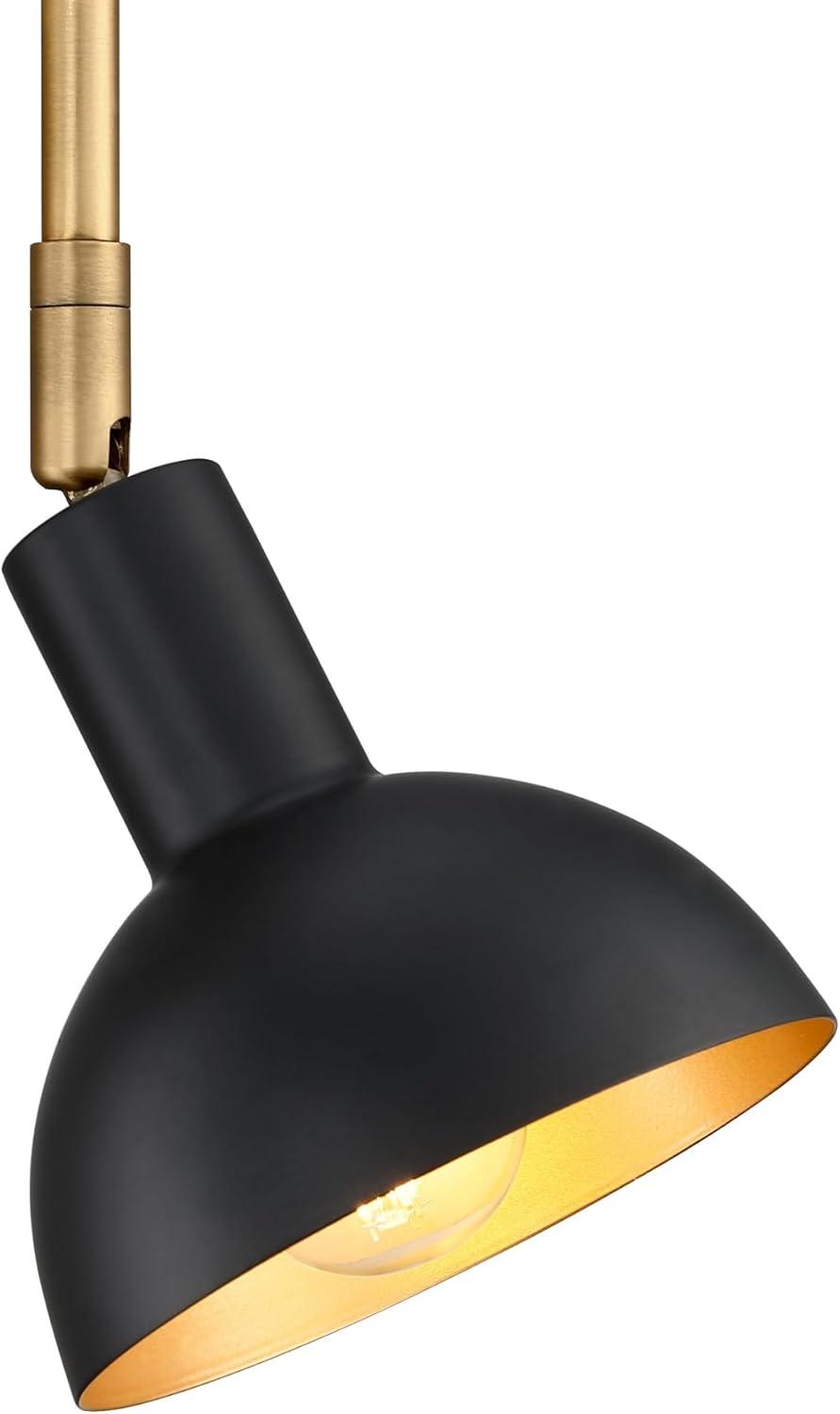 Nathan James (Set of 2) Tamlin Wall Light Fixtures Black/Gold