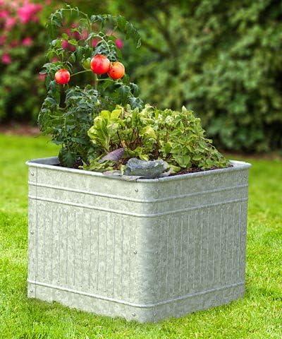 Wension Vintage Square Raised Garden Bed Planter
