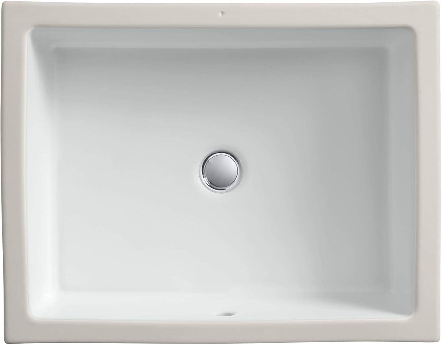 Verticyl Rectangular Undermount Bathroom Sink with Overflow