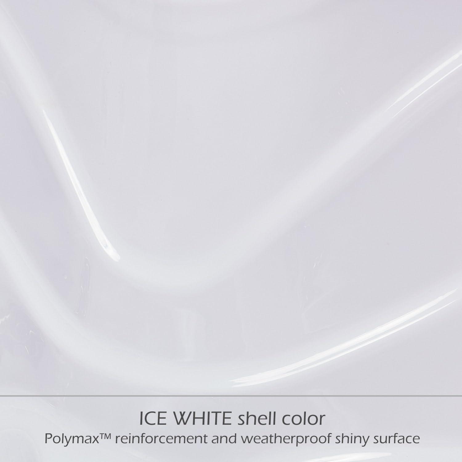 Buenospa New York 6 - Person 49 - Jet Acrylic Square Hot Tub with Ozonator and Cover in White