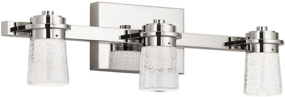 Elan 85070PN Vada Vanity, 3-Light LED 57 Total Watts, Polished Nickel